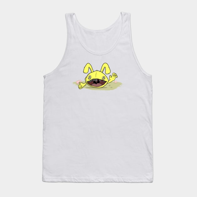 Creepy Easter Bunny Tank Top by UnluckyDevil